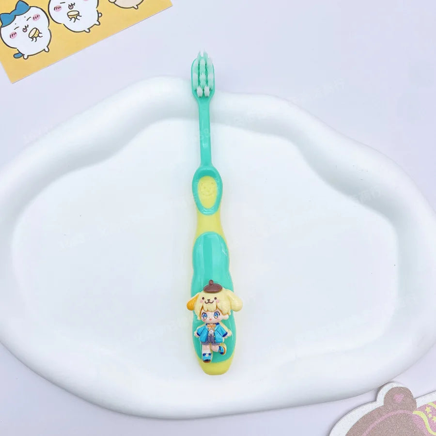 Hello Kitty Kuromi Soft-bristle Toothbrush Gentle Gums Teeth Thorough Qme 2