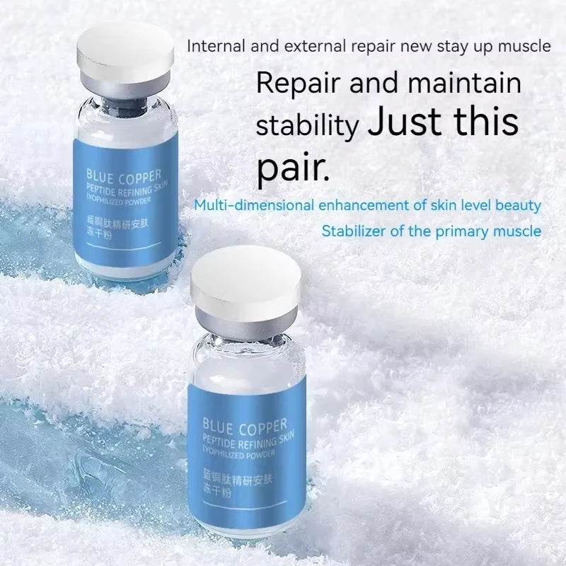 Blue Copper Peptide Freeze-dried Powder Firms Brightens Lifts Skin Qme
