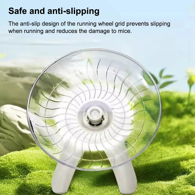 Small Pet Rotatory Jogging Wheel Toys Hamster Cage Supplies Running Qme
