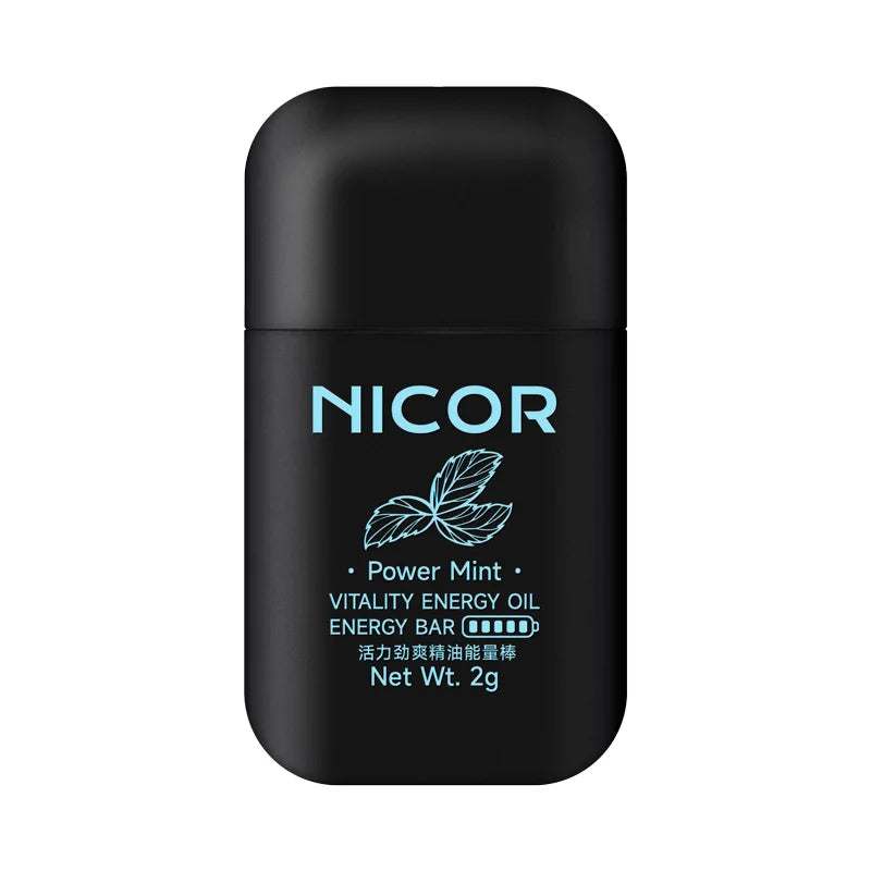 Nasal Inhalation Double-Hole Nasal Pass Feeling Sleepy Essential Balm Vitality Refreshing Essential Oil Energy Bar Nasal Pass Qme Power Mint China Mainland