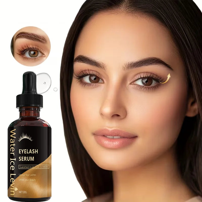 Eyelash Growth Serum - Guaranteed Results in 3-4 Weeks, Castor Oil & Collagen Formula for Longer, Thicker Lashes Qme