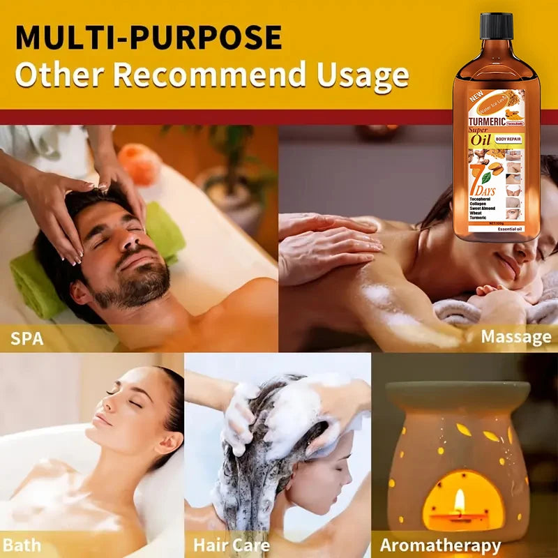 Ginger Essential Oil Massage Oil, Gentle and Non-Greasy, Suitable for All Genders, Contains Camellia Oil and Almond Oil, Perfect for Massage, Bathing, Body and Hair Care Qme