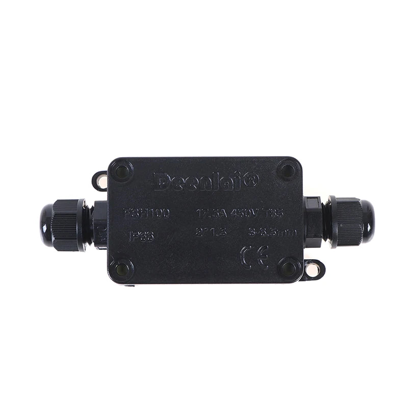 2Way IP66 Outdoor Waterproof Cable Connector Junction Box With Terminal 450V Qme