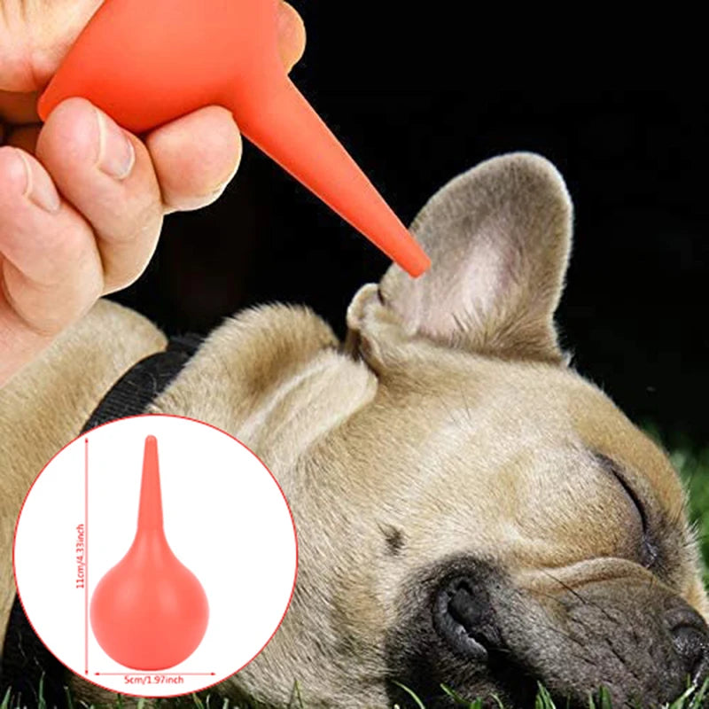 Rubber Bulb Ear Syringe Squeezable Washing Tool Pediatric Infant Care Qme