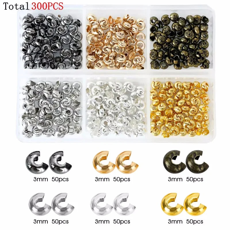 Alloy Accessories Jewelry Findings Set Earring Making Kit Lobster Clasp Open Jump Rings Repair Tools DIY Jewelry Making Supplies Qme 23