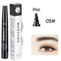 4 Fork Tip Eyebrow Tattoo Pencil 5 Colors Eyebrow Waterproof Pen Long Lasting Natural Dark Brown Liquid Eye Brow Pencil Makeup Qme 05-1pcs