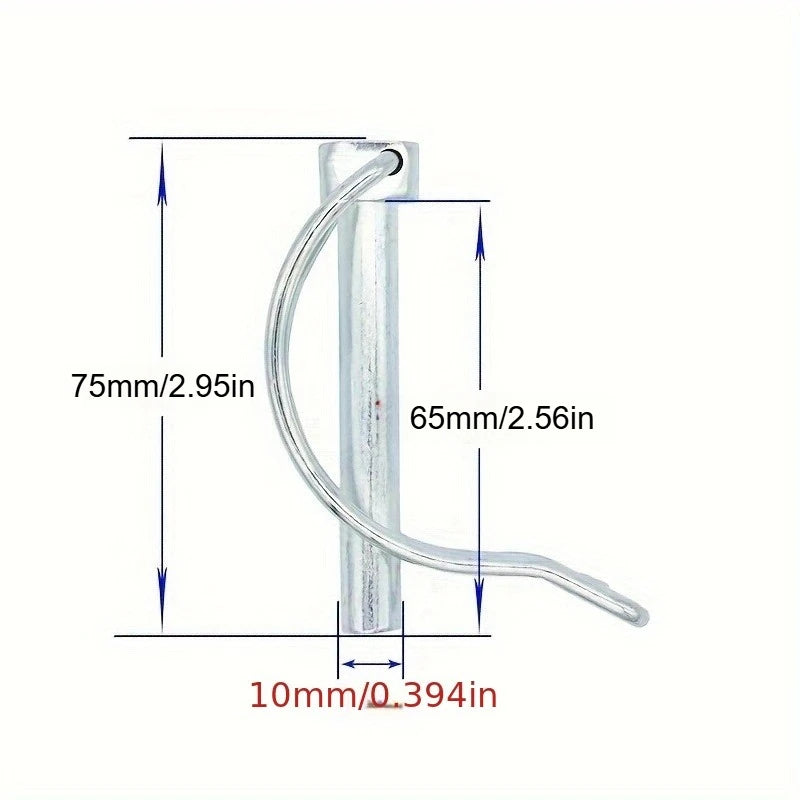 2pcs/4pcs Stainless Steel Spring Pin, Slotted D-type Souble Coil Lock Pin, Standard Type Spring Lock Pin Qme