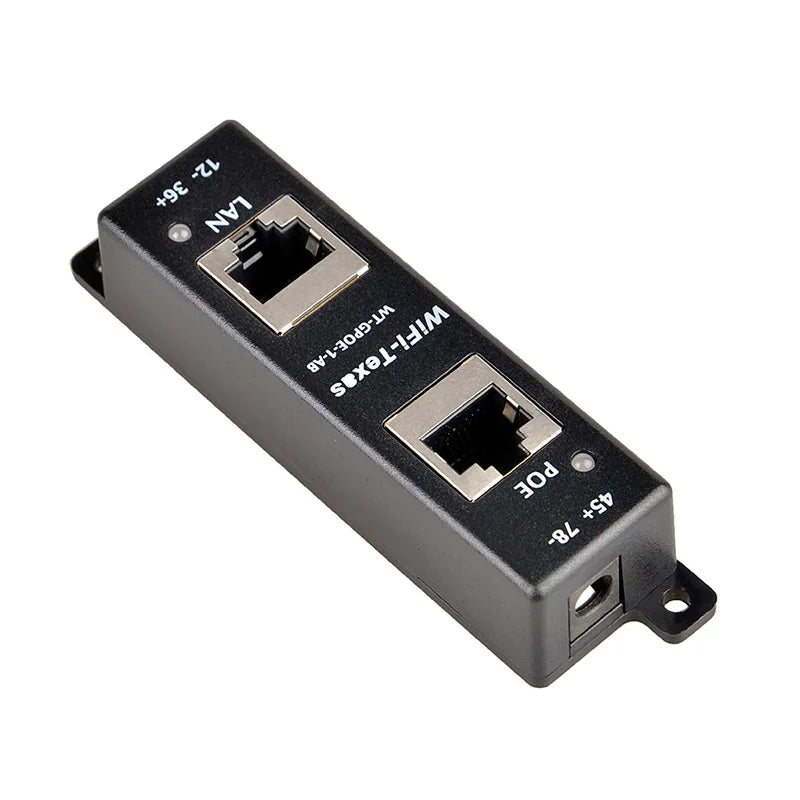 1PCS 1-Port Gigabit POE Midspan Injector A.B Mode with 90W POE Module for Ethernet Power Supply Qme