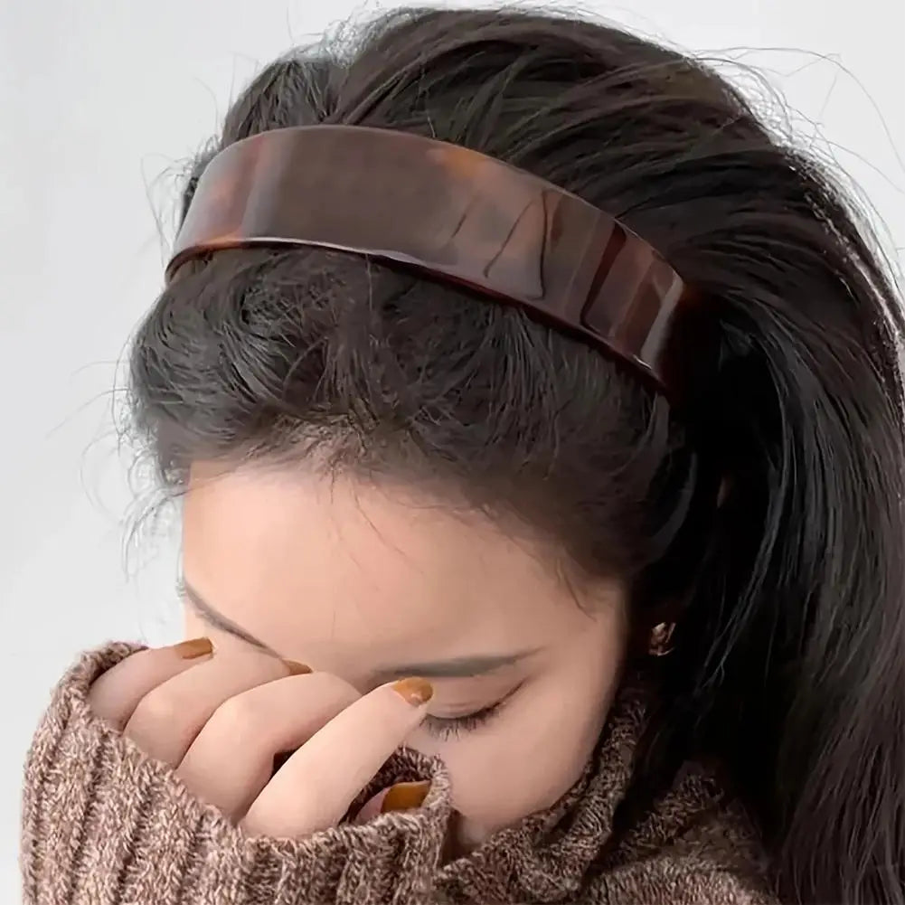 Vintage French Headband Tortoiseshell Women Women's Hair Band No Slip Qme