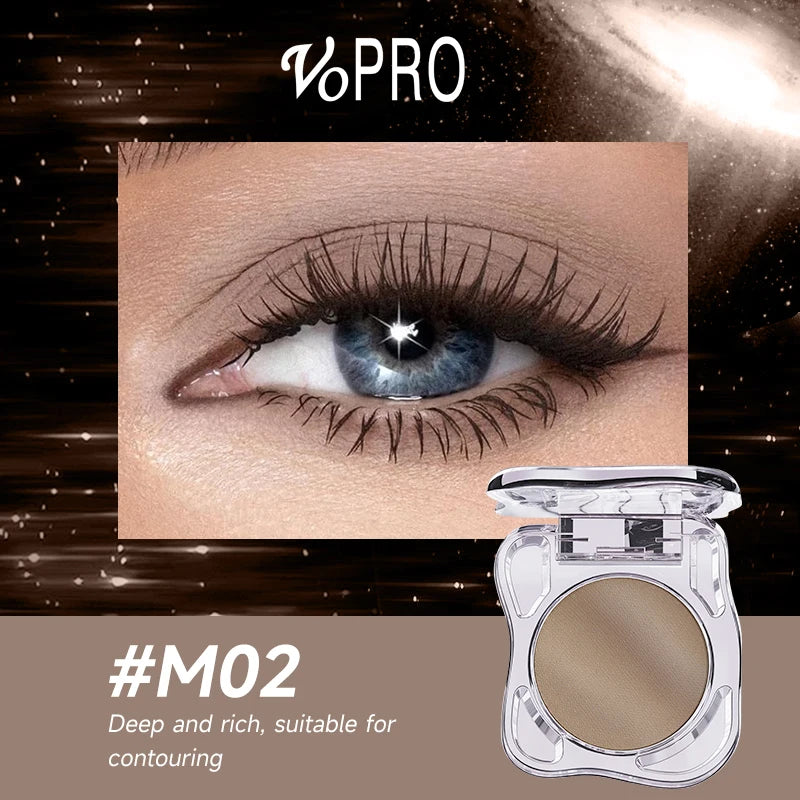 Monochrome Eye Shadow Palette - Sparkly Eye Glitter Makeup, Matte & Shimmer, Long-Lasting, Waterproof, Smudge-Free, High-Pigment Qme M02
