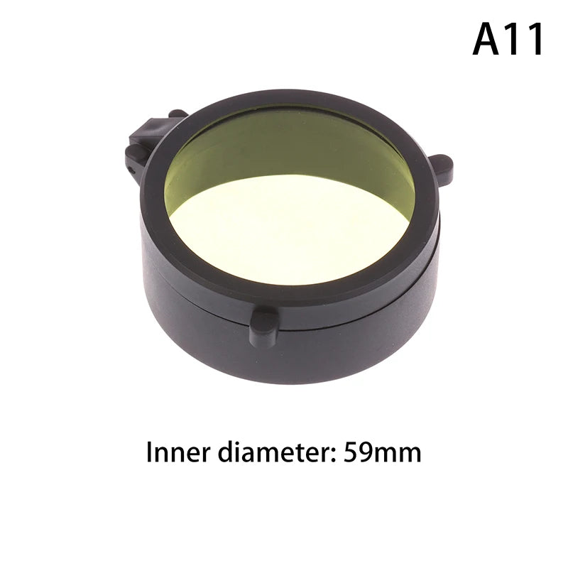 Rifle Scope Lens Cover Spring Up Quick Flip Openning Dustproof Qme A11