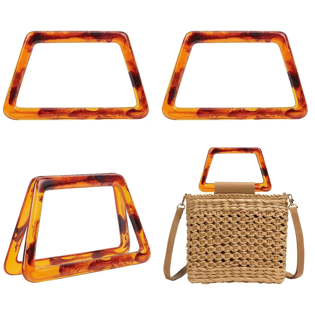 Bag Decorative Handbag Handles Wallet, Wrist Handle, Suitable for DIY Bags and Wallet Making (Semicircular, Circular Qme