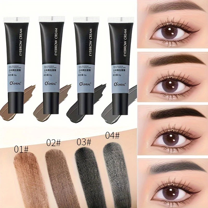 3D Tear Off Dye Eyebrow Cream Waterproof Lightweight Smooth Natural Qme