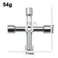 Multifunctional 4-in-1 Cross Portable Silver Hand Screwdriver DIY Qme 4-in-1 screwdriver