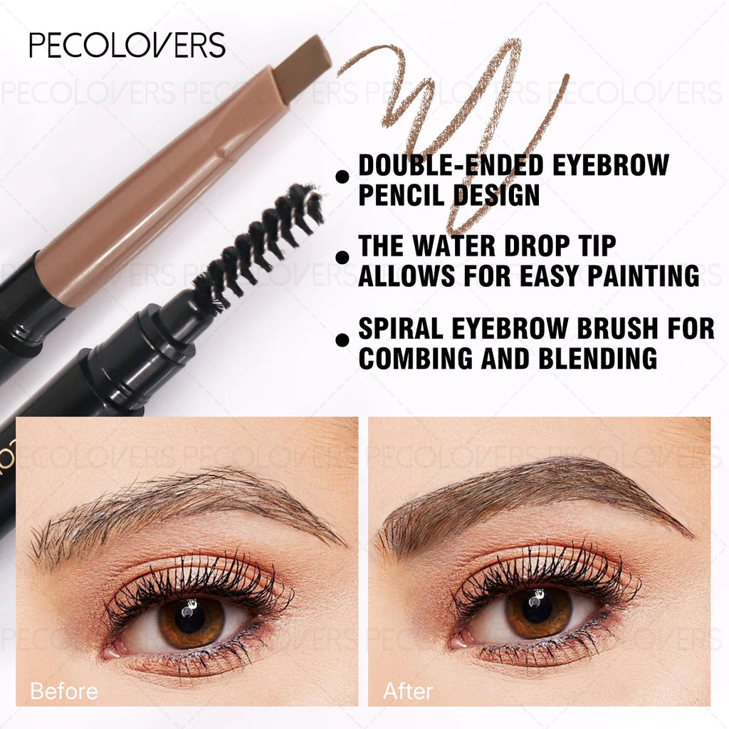 Dual-ended Eyebrow Pencil Natural Soft Mist Brow Pigmented Blendable Qme