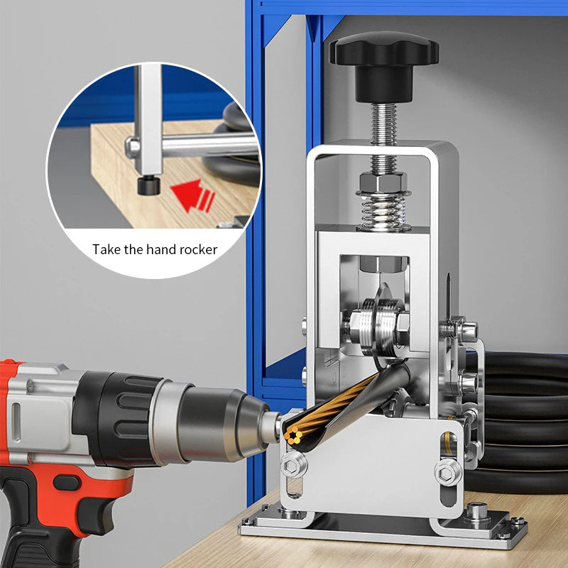 Portable Wire Stripper Manual Stripping Tool 1- Cable Electric Qme