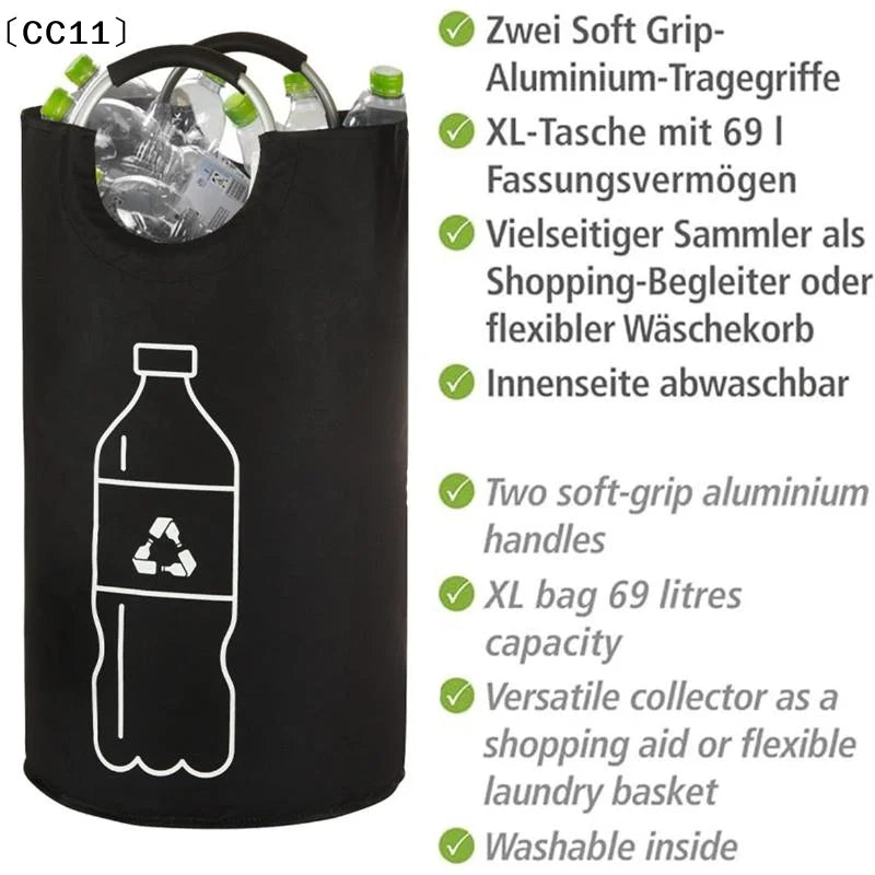 Empty Bottle Storage Basket Folding Kitchen Wastewater Collector Bag Qme