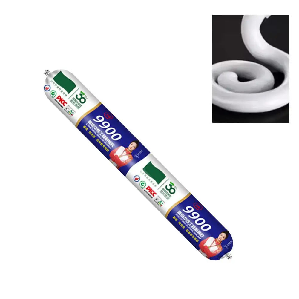 Transparent Silicon Waterproof Sealant 9900 Structural Silicone Engineering Adhesive Quick Drying For Wall Stone Doors Adhesive Qme B
