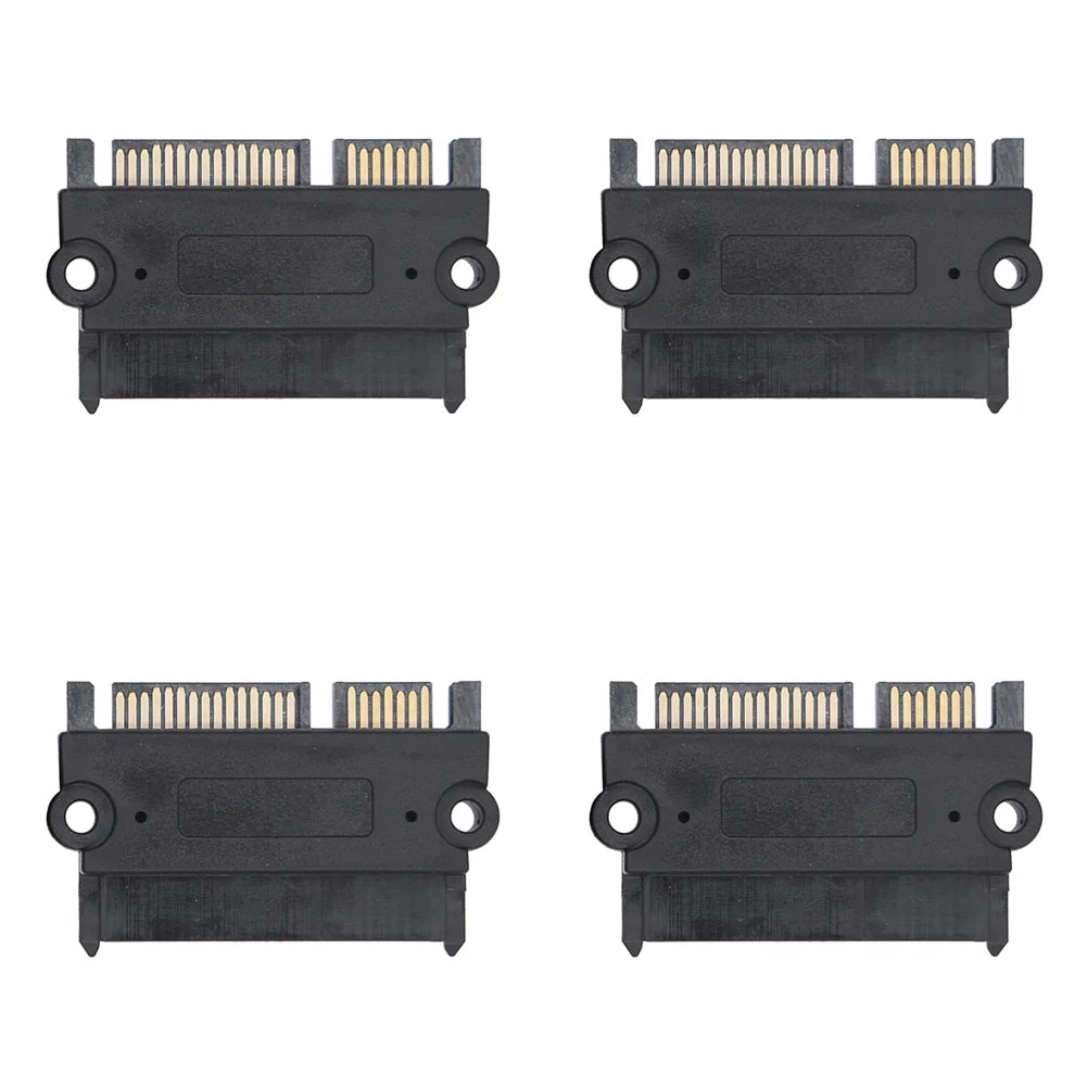 10-1PCS SATA Male To Female Power Data Converter 22Pin Power Data Adapter SATA To SATA Converter Qme 4PCS