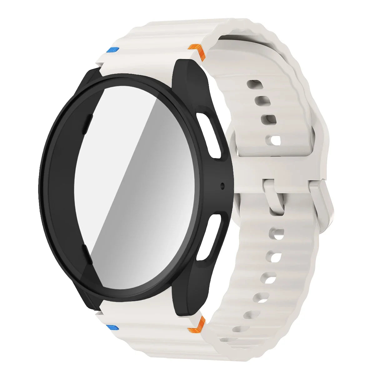 Silicone Strap Samsung Watch 7 6 5 4 5Pro Band Case Screen Protector