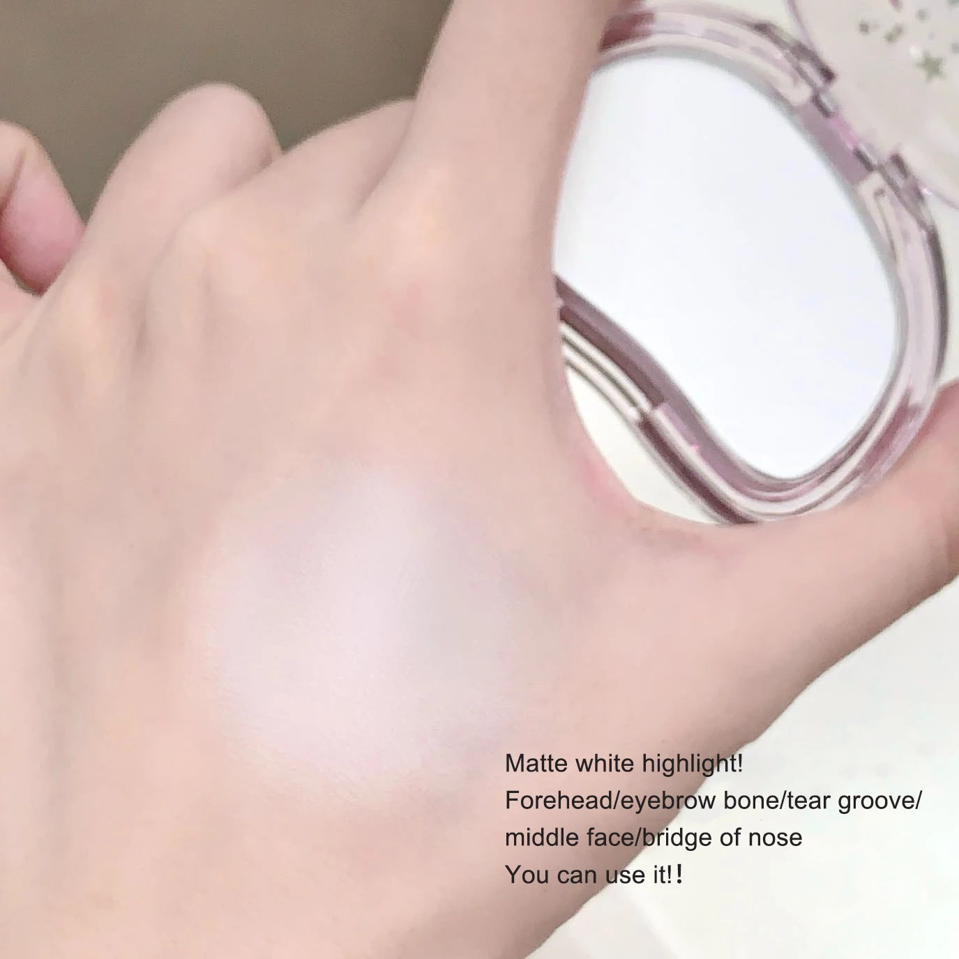 Monochrome Highlight Contour Palette Matte White Highlighter Nose Shadow Face Contouring Bronzer Brighten Gloss Powder Makeup Qme