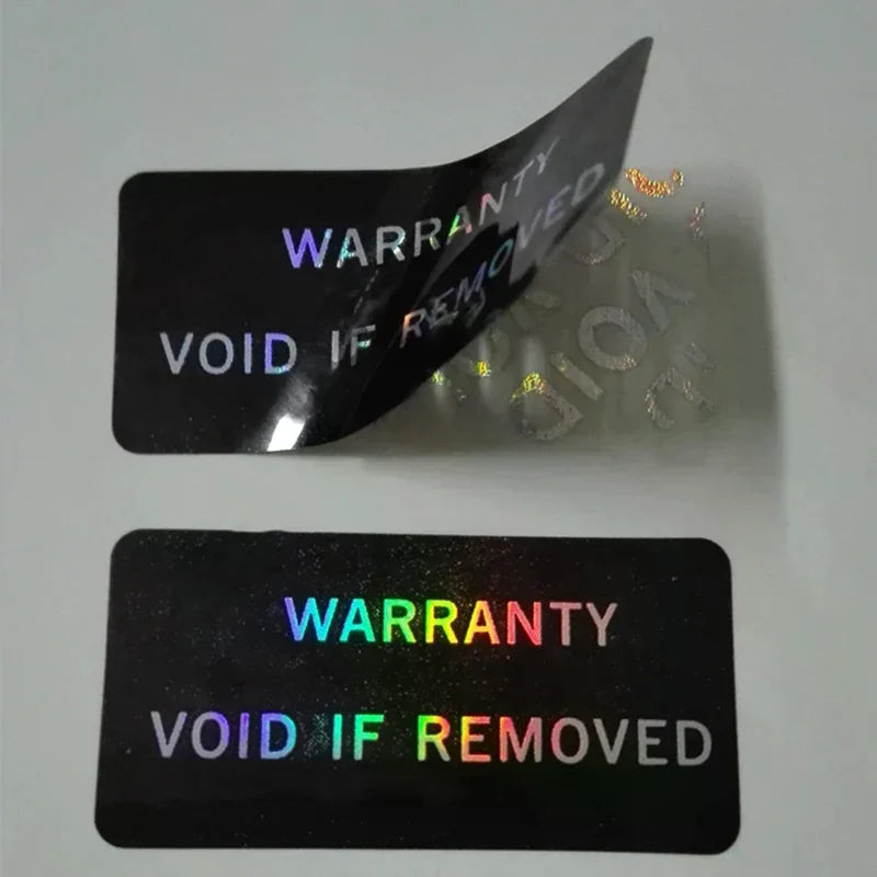 Warranty Protection Sticker Security Seal Brittle Paper Tamper Proof Qme