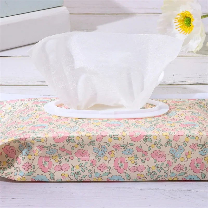 EVA Baby Wet Wipe Pouch Portable Wipes Holder Case Flip Cover Snap-Strap Reusable Refillable Cosmetic Pouch Useful Tissue Box Qme