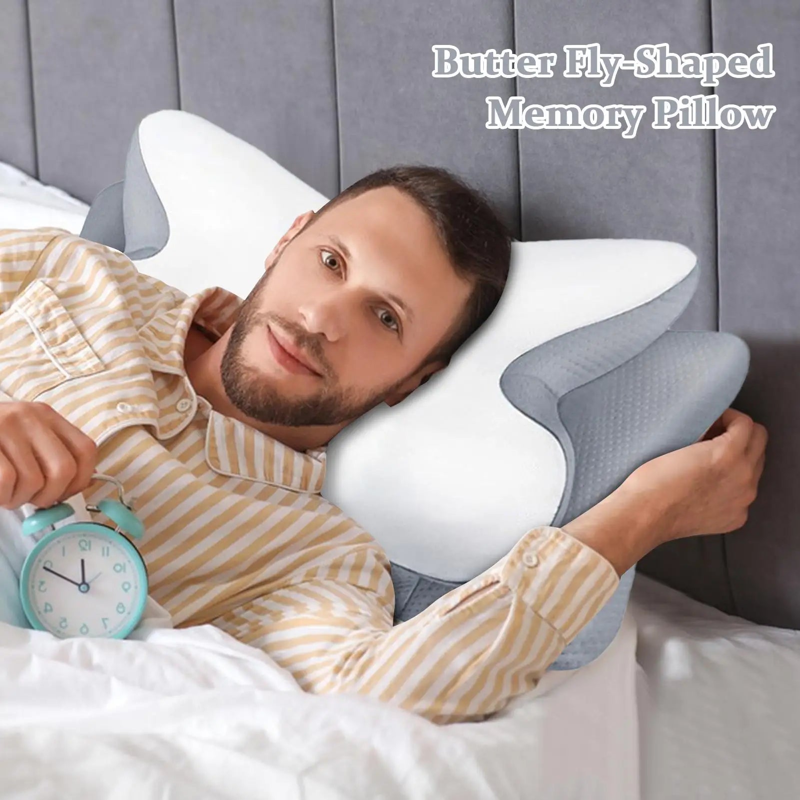 Memory Foam Pillows For Sleeping Memory Foam Pillow For Side Sleepers Slow Rebound Soft Cushion Neck Support Headrest For Travel Qme