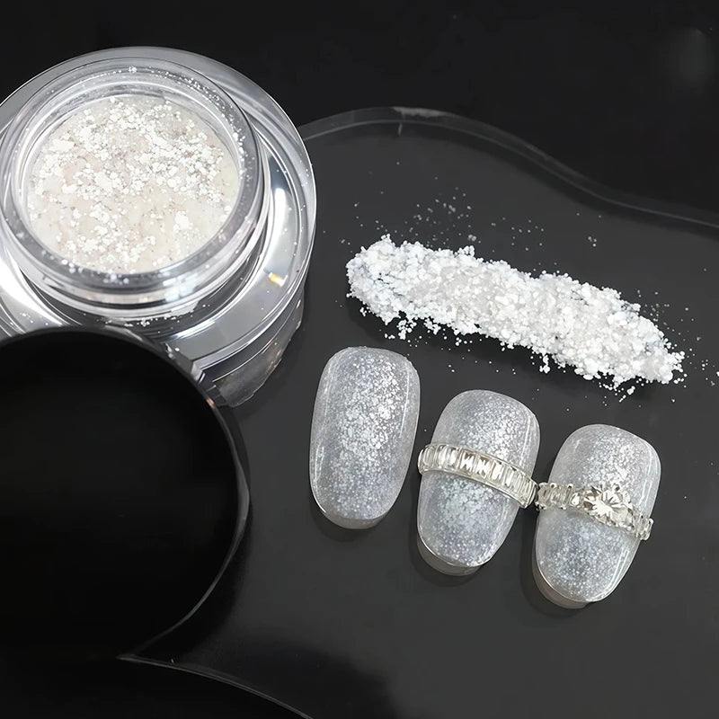 1 Diamond Snow Melting Powder French Nail Wedding Art DIY Artistic Qme