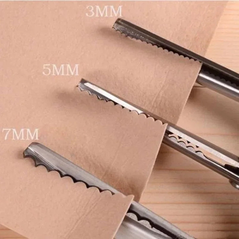 Stainless Steel Shears Lace Scissor Professional Dressmaking Zig Zag Qme