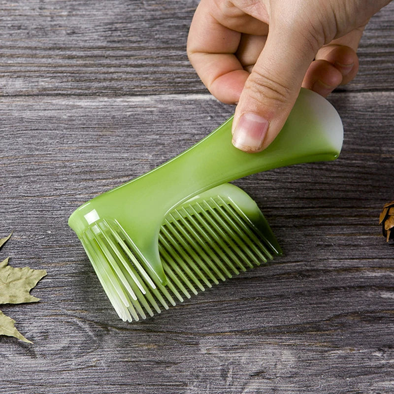 Green Hair Combs Women Men Coarse Fine Dressing Styling Tools Qme