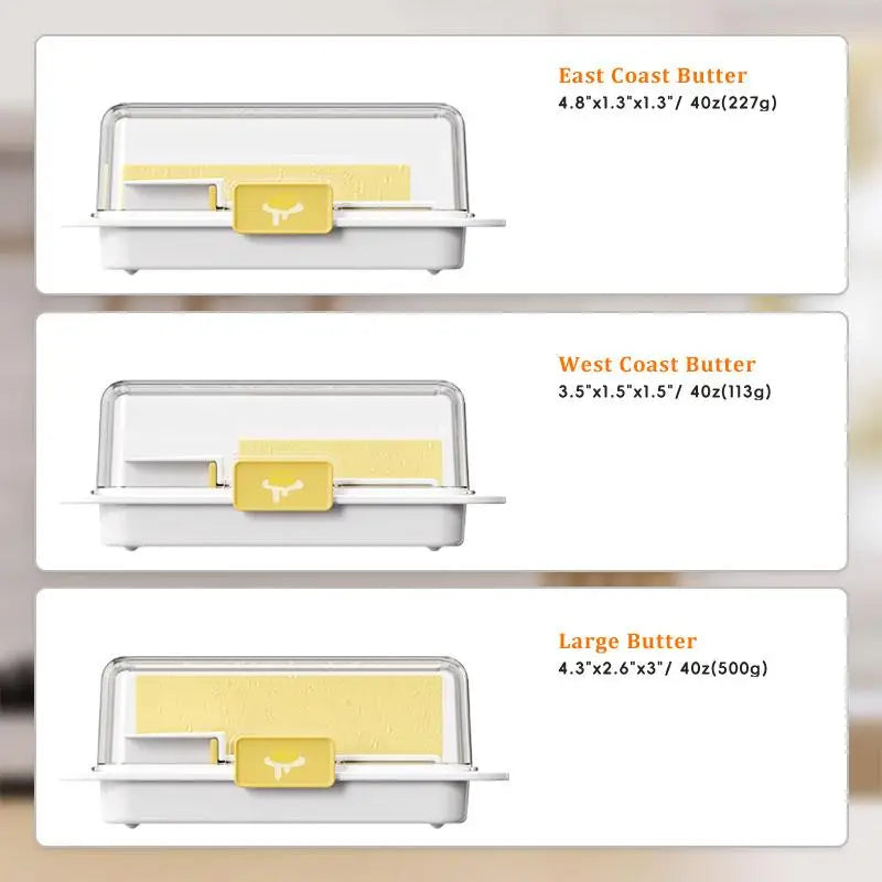 Lid Knife Countertop Butter Keeper Refrigerator Kitchen Cheese Qme
