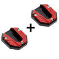 1pair Aluminum Alloy Motorcycle Bike Kickstand Extender Foot Side Stand Extension Foot Pad Support Plate Motorbike Accessories Qme B