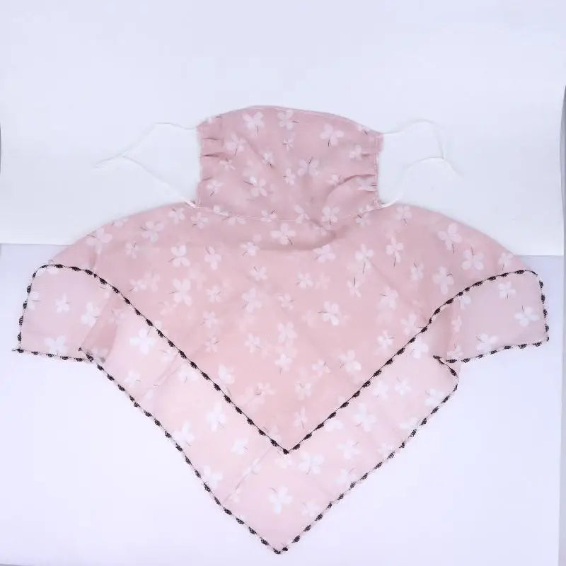 Adjustable Protection Face Chiffon Print Mask Women Sun Floral Scarf Qme A2