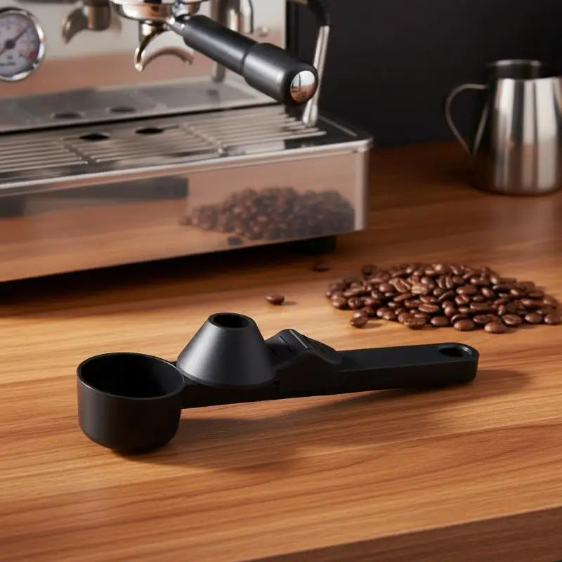 Sliding Leakproof Coffee Scoop Reusable Protein Powder Spoon Funnel Qme