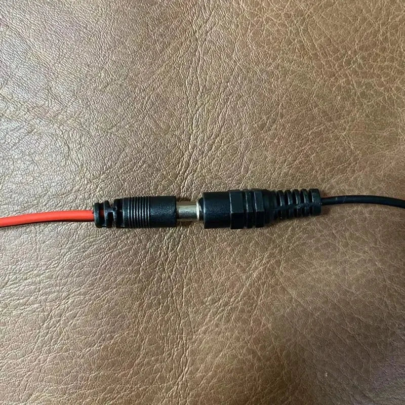 50pcs DC Power Cable 5.5*2.1mm Red Black Male Female Pure Copper for Security Camera Power Connection Qme