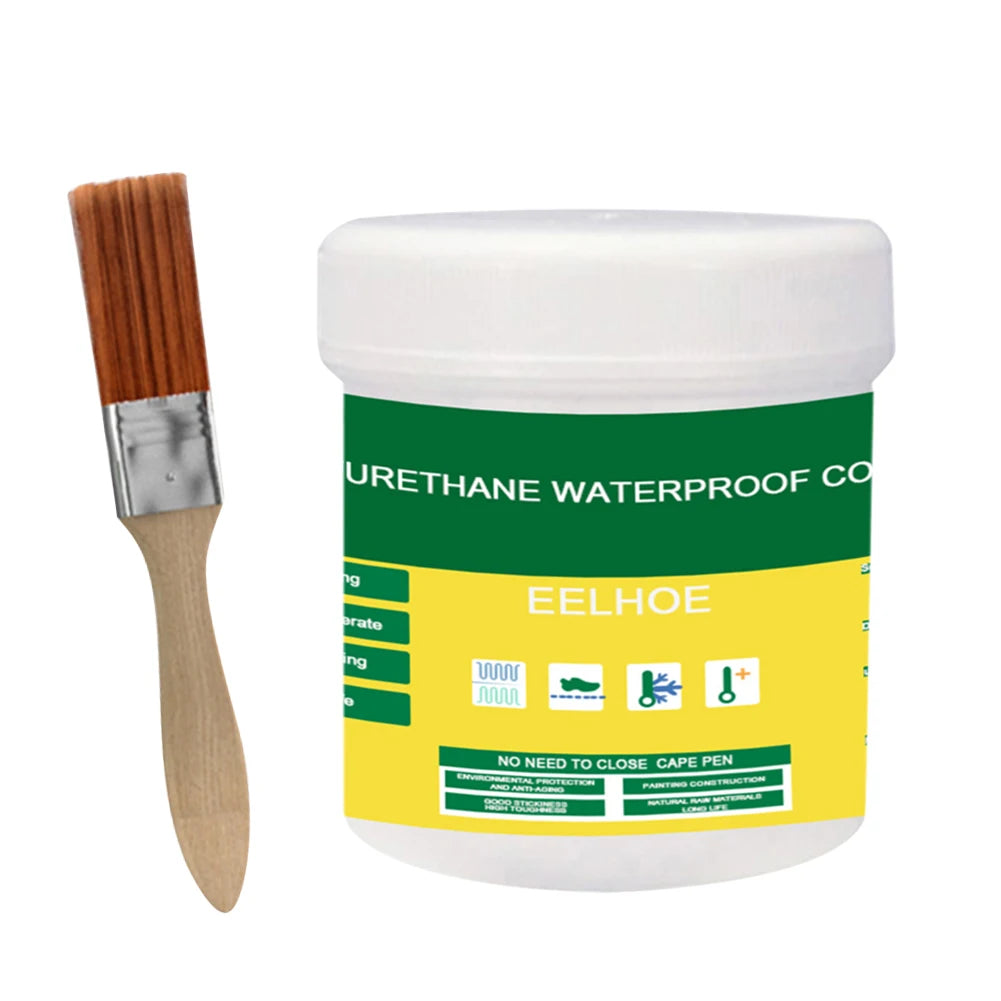Transparent Waterproof Agent With Brush Coating Sealant Agent 30/100/300g Polyurethane Glue For Home For Roof Bathroom Qme 300g