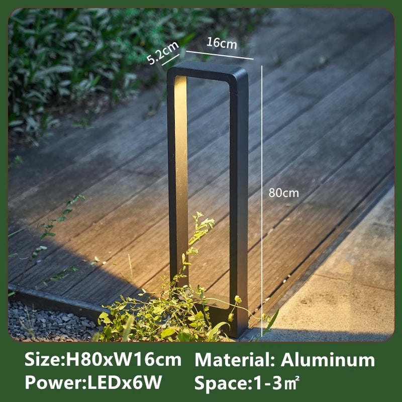 IP54 Outdoor 6W Led Garden Light Modern Aluminum Led Lawn Lamps Landscape Spotlight for Garden Yard AC85-265V 80cm Qme Warm white L80cm
