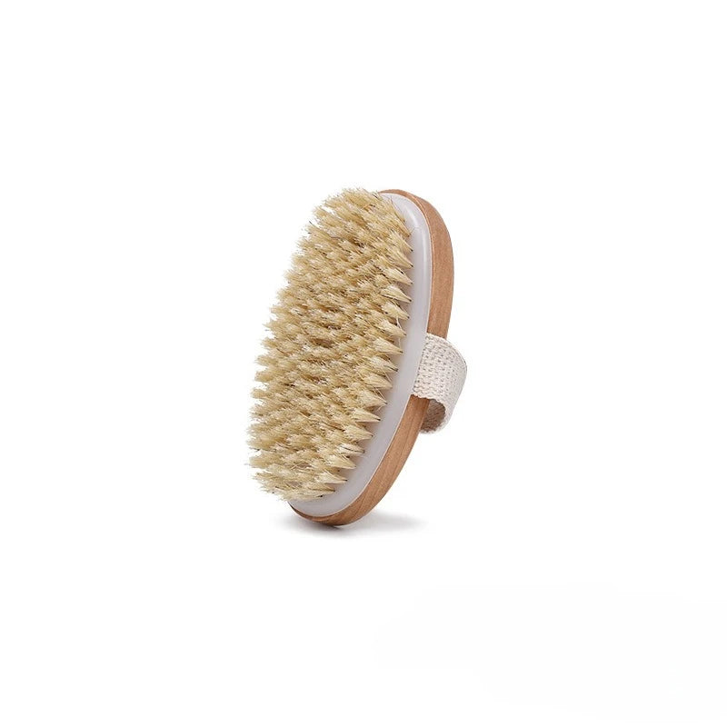 [Gentle Care] High quality body brush - gentle exfoliating massager for deep cleansing, smooth skin, and relaxation Qme 1pc