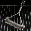 1 Stainless Steel Wire Barbecue Mesh Brush Kitchen Use Qme black