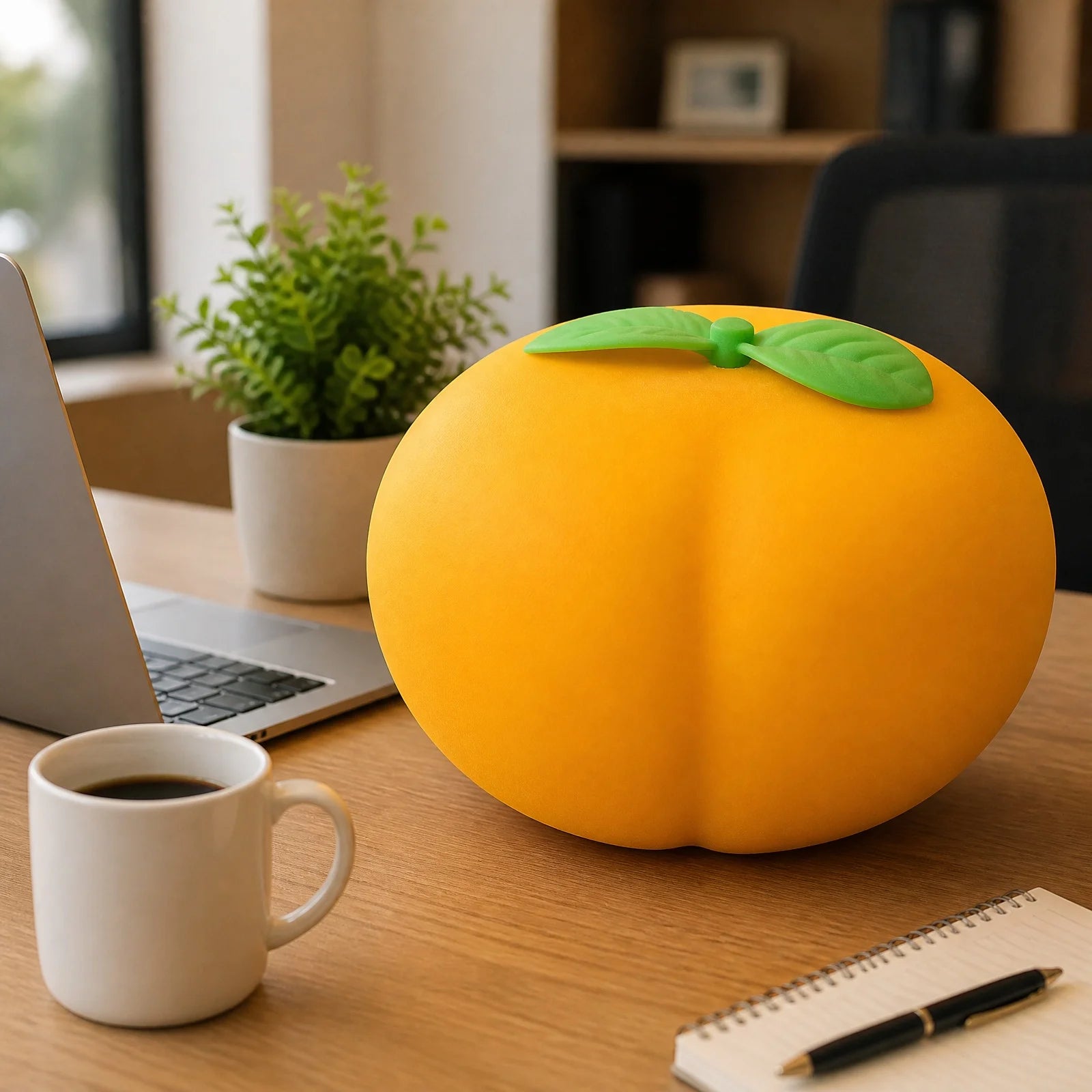 Simualted Peach Soft Stress Relieve Funny Toy for Adults Large Novelty Desk Toy for Fun and Relaxation Creative Decoration Qme