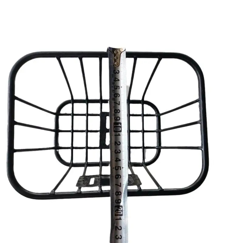 Adjustable Black Bike Rear Basket Easy Install Bicycle Fixed Durable Qme