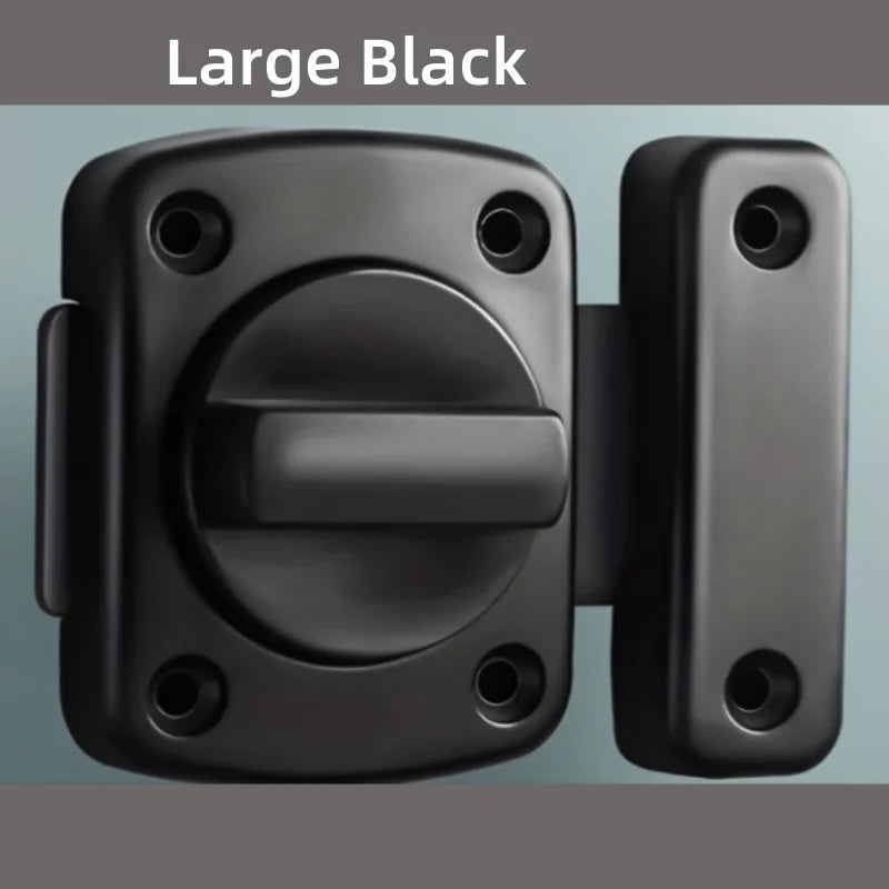 Secure Your Home With This Heavy-Duty Swivel Bolt Door Lock! Qme Large Black