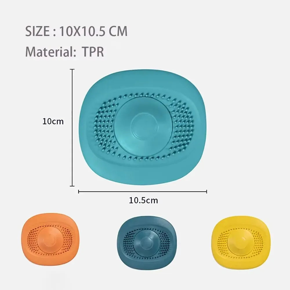 1PC Silicone anti-blocking bathtub plug bathroom floor drain shower sink kitchen household filter tool Qme
