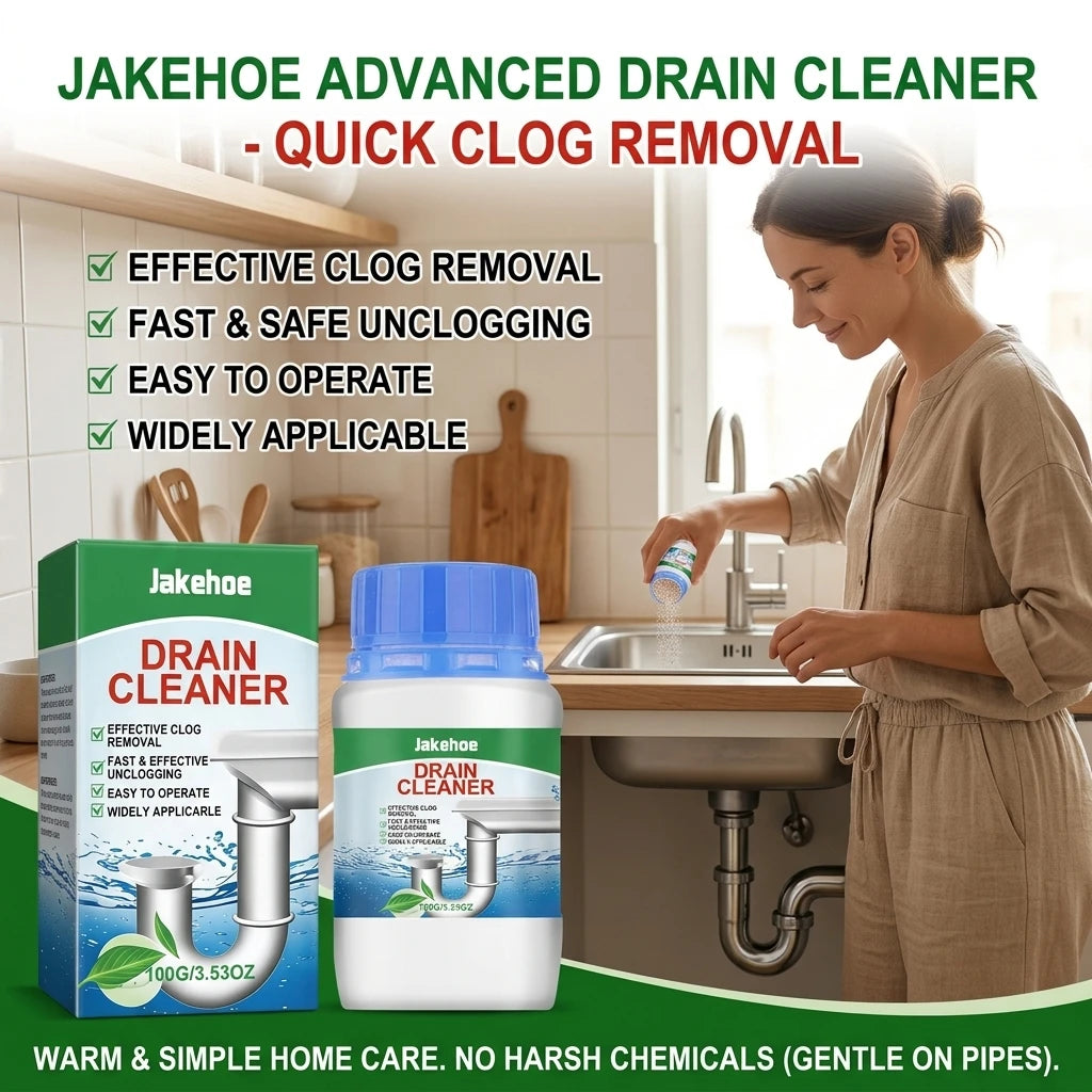 Drain Cleaning Powder Dissolves Food Grease Residue Remove Blockage Eliminate Odors Fast-Acting Multipurpose Sink Dredge Agent Qme