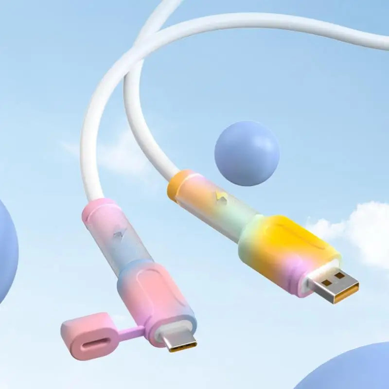 Charger Cable Protector Soft Silicone Cover C Cord Saver Practical Qme