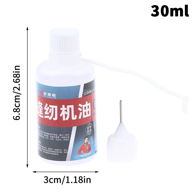 30/120ML Sewing Machine Special Oil Lubricant High-Temperature Lubricating Oil For Door Hinge Garage Household Lock Applications Qme 30ML