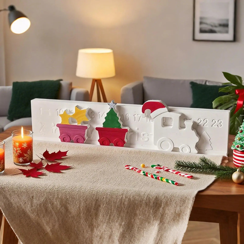 Silicone Molds Silicone Crafting Mold For 24-Day Christmas Countdown Multi-Functional Epoxy Resin Concrete Making Tool For Qme China Mainland