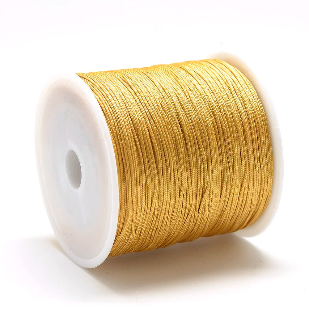 Pandahall 100m Roll Nylon Thread Braided Chinese Knotting Cord