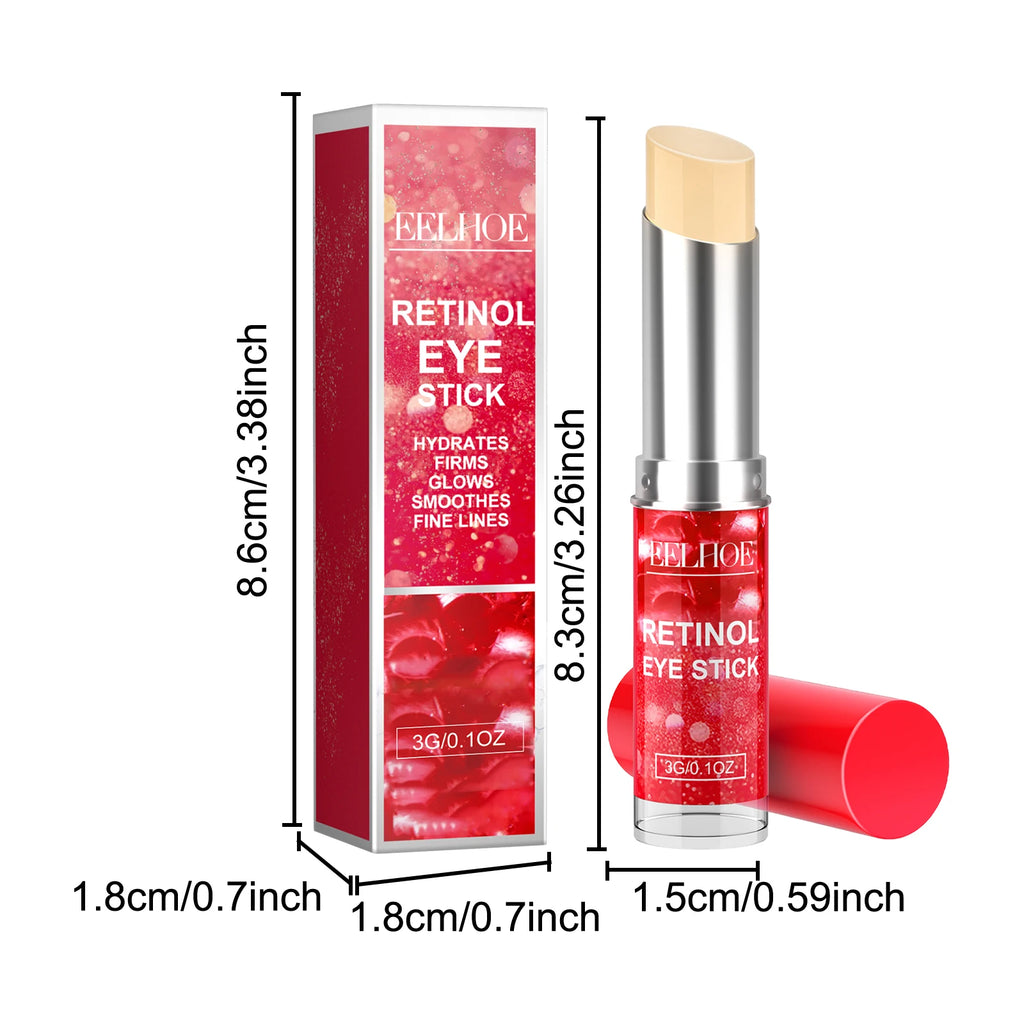 Retinol Eye Stick Anti-Wrinkle Lifting Firming Eye Cream Stick for Dark Circles & Fine Lines Moisturizing Brightening Skin Care Qme